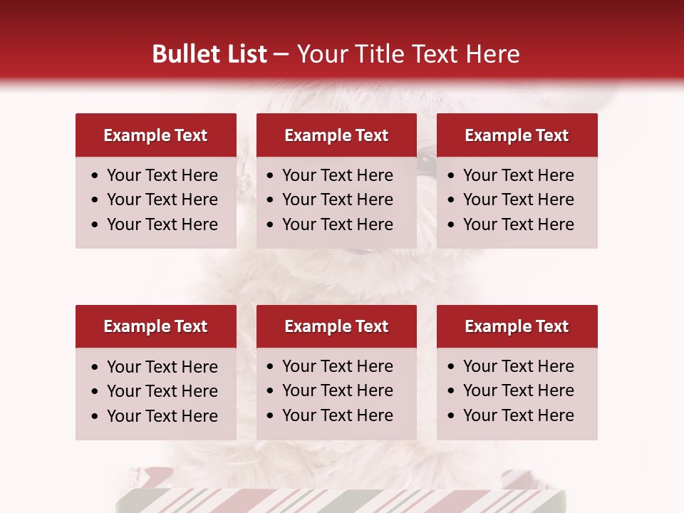 Dog In Santa Hat PowerPoint Template