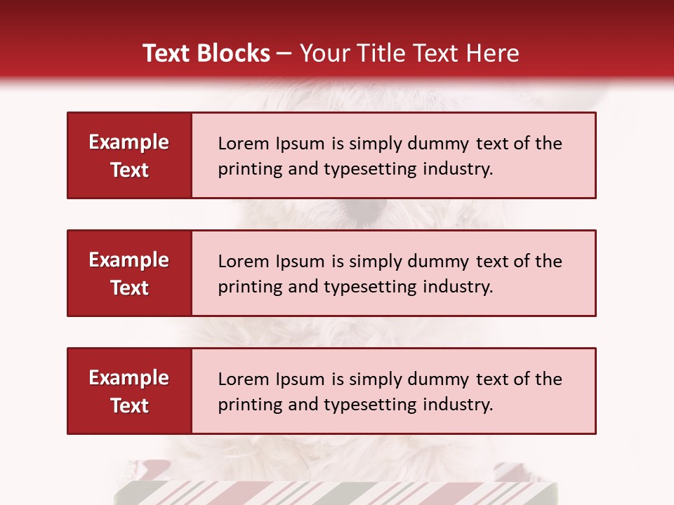 Dog In Santa Hat PowerPoint Template