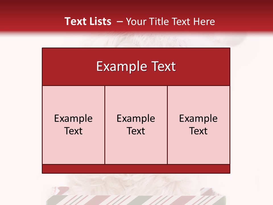 Dog In Santa Hat PowerPoint Template