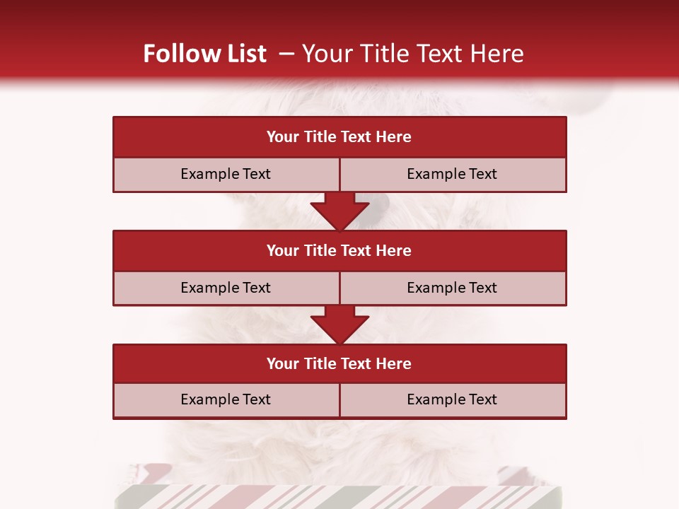 Dog In Santa Hat PowerPoint Template