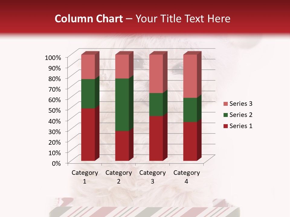 Dog In Santa Hat PowerPoint Template