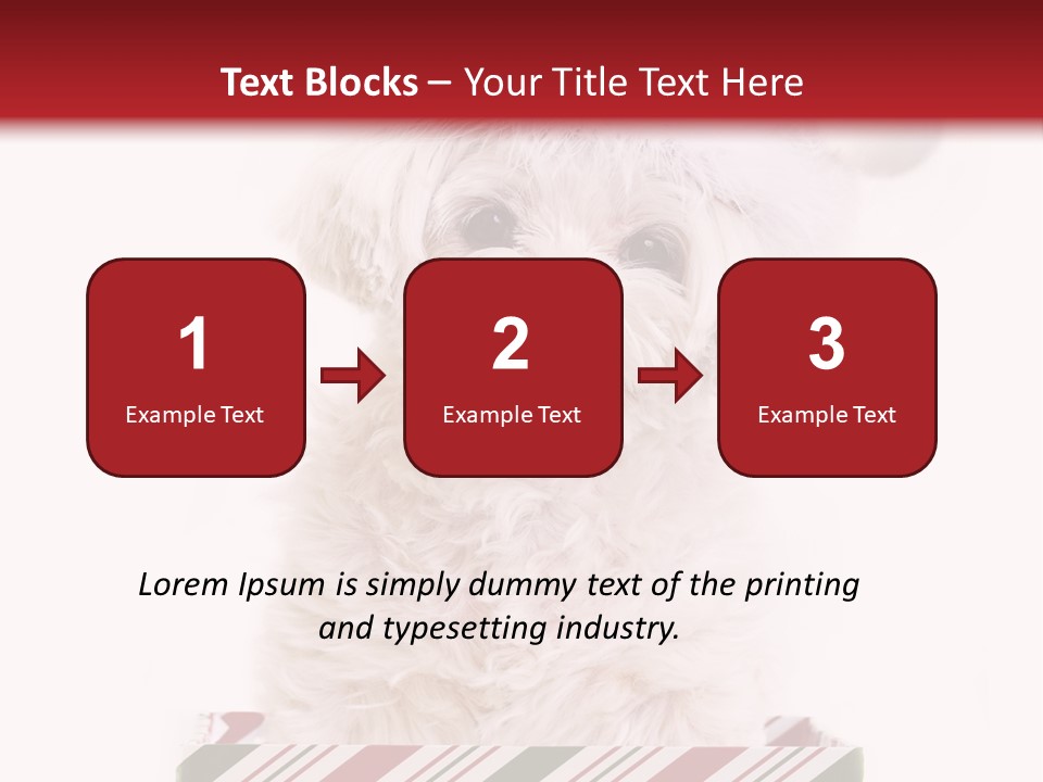 Dog In Santa Hat PowerPoint Template