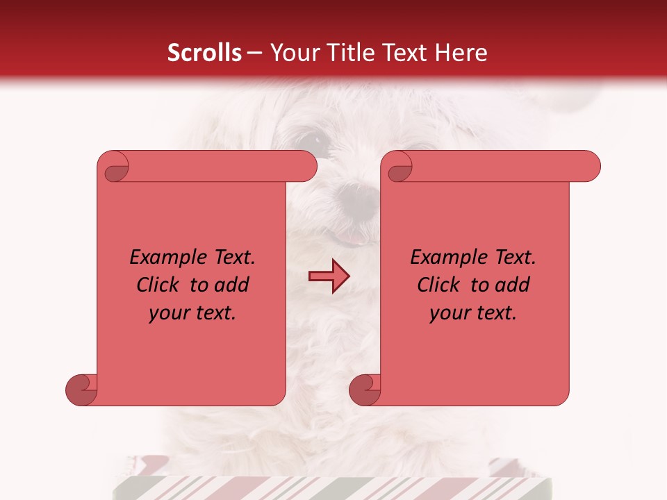 Dog In Santa Hat PowerPoint Template