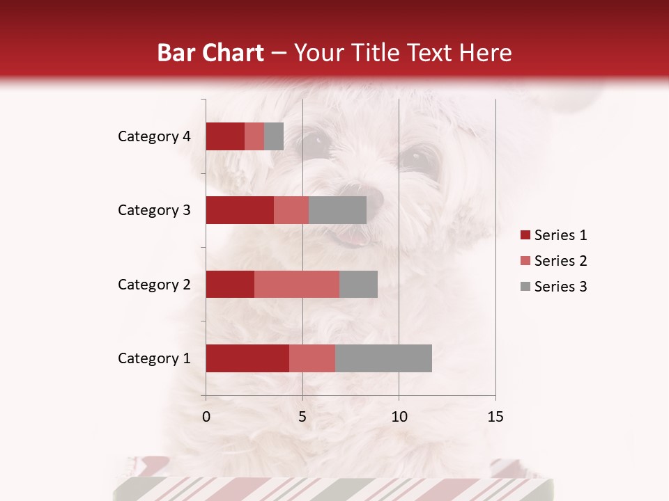 Dog In Santa Hat PowerPoint Template