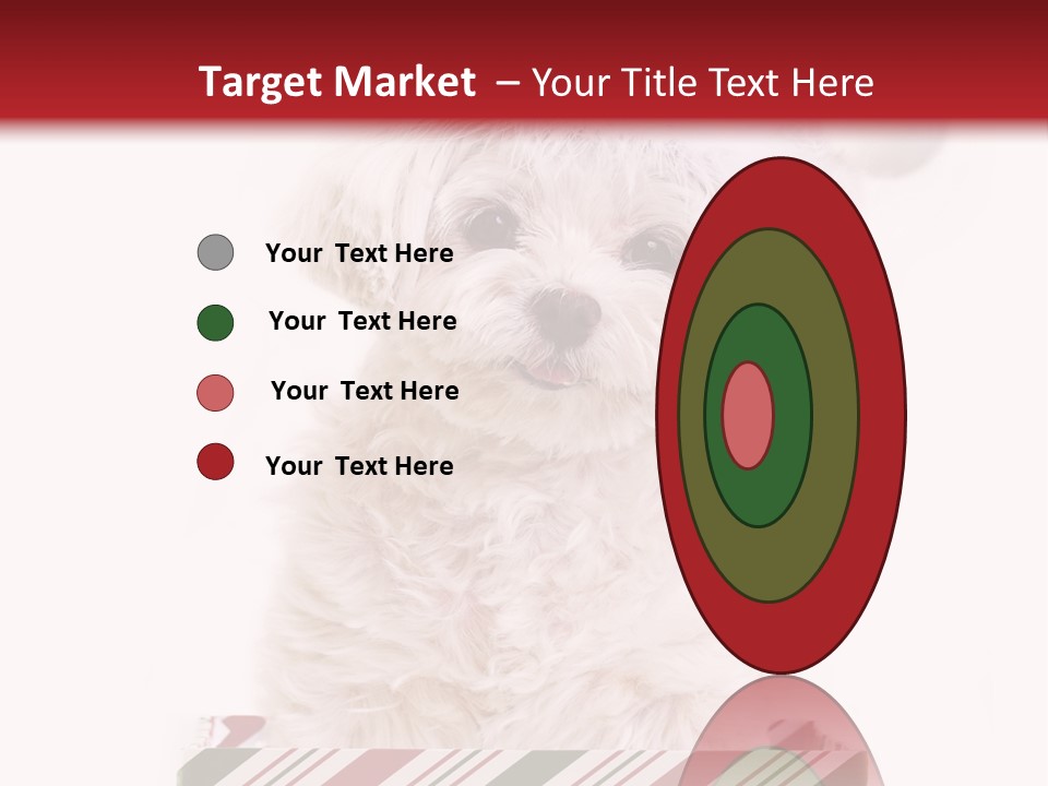 Dog In Santa Hat PowerPoint Template