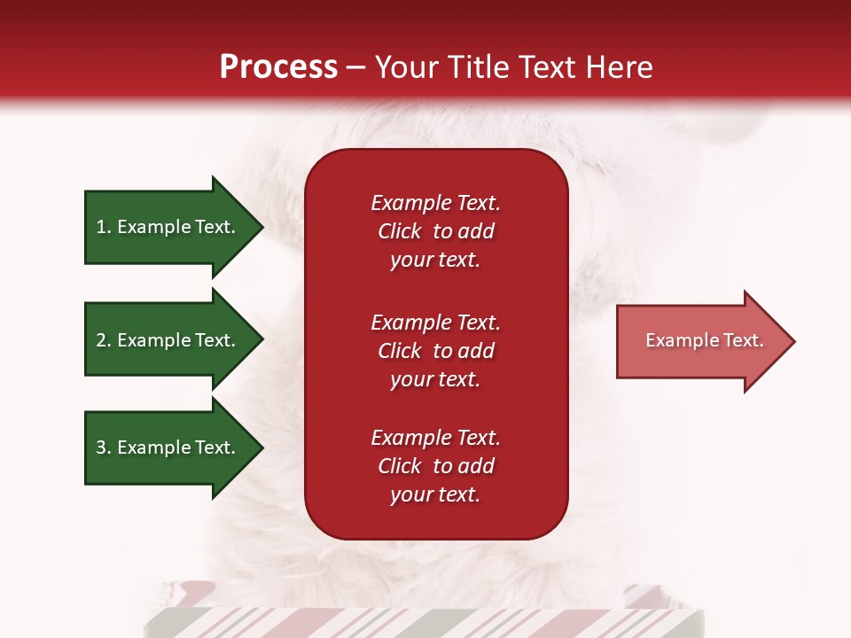 Dog In Santa Hat PowerPoint Template