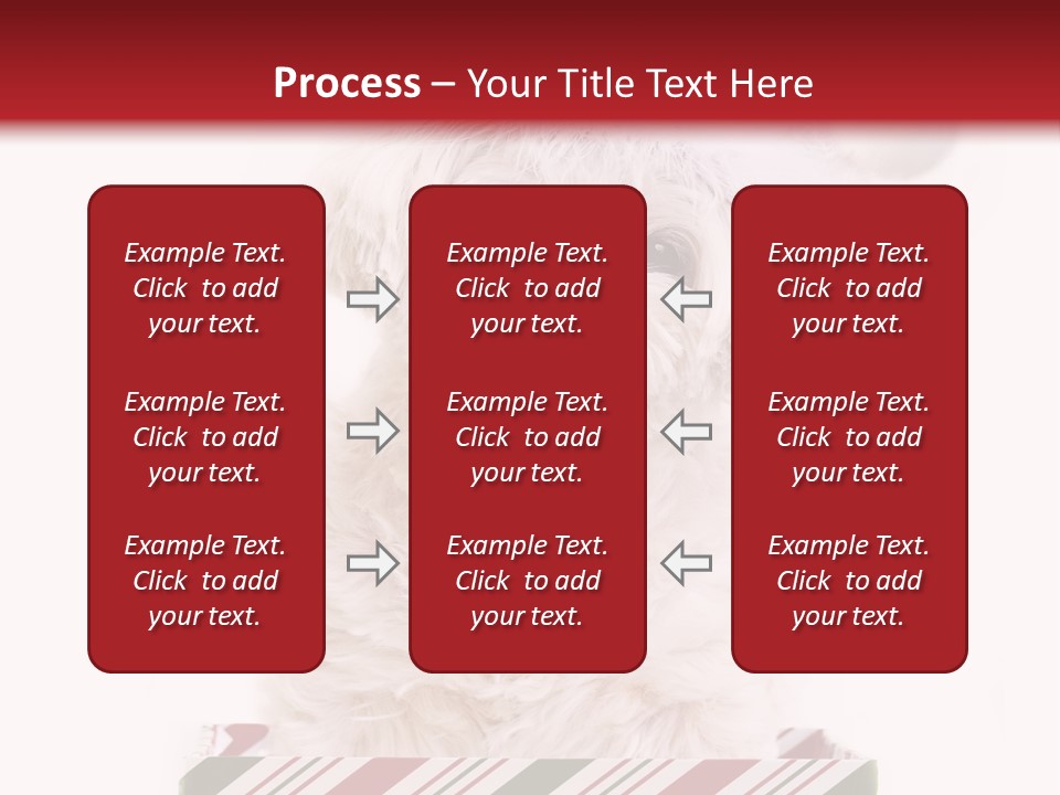 Dog In Santa Hat PowerPoint Template