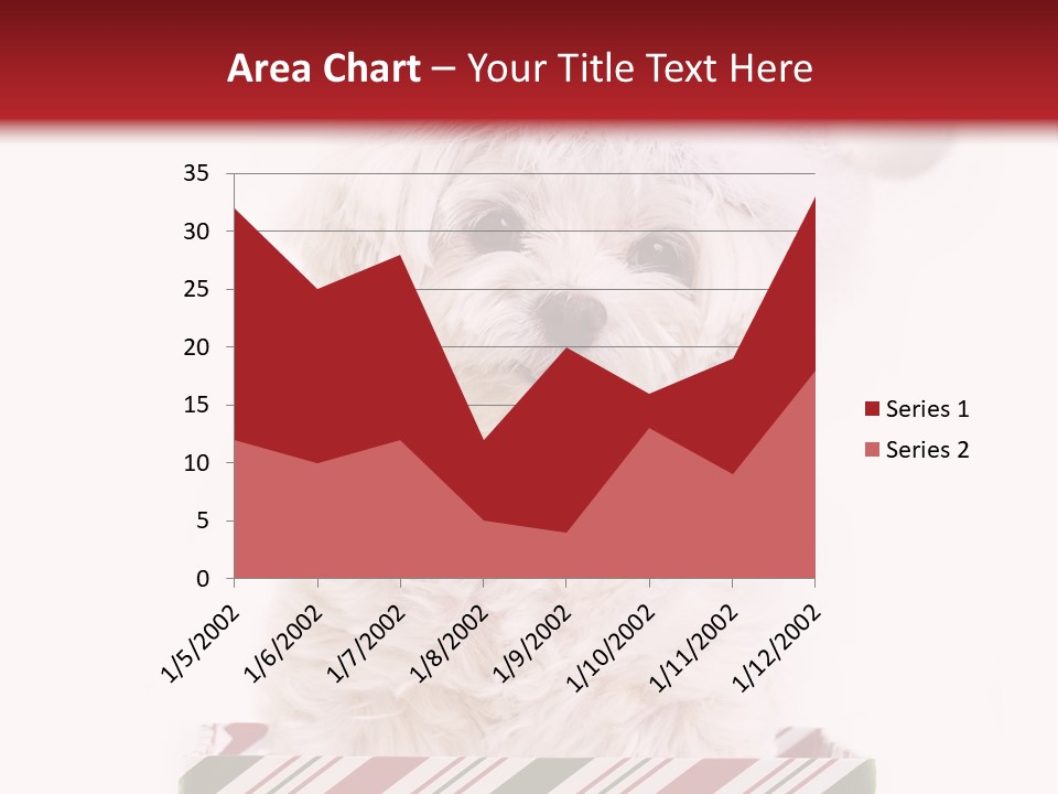 Dog In Santa Hat PowerPoint Template