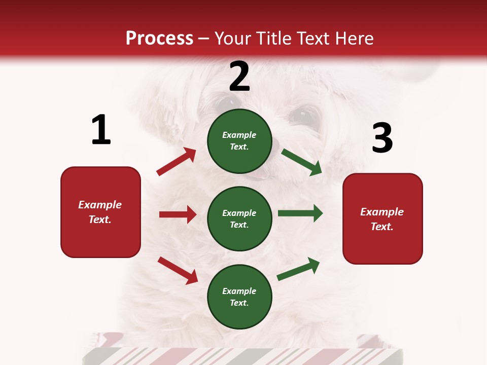 Dog In Santa Hat PowerPoint Template