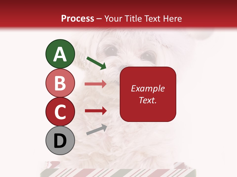 Dog In Santa Hat PowerPoint Template