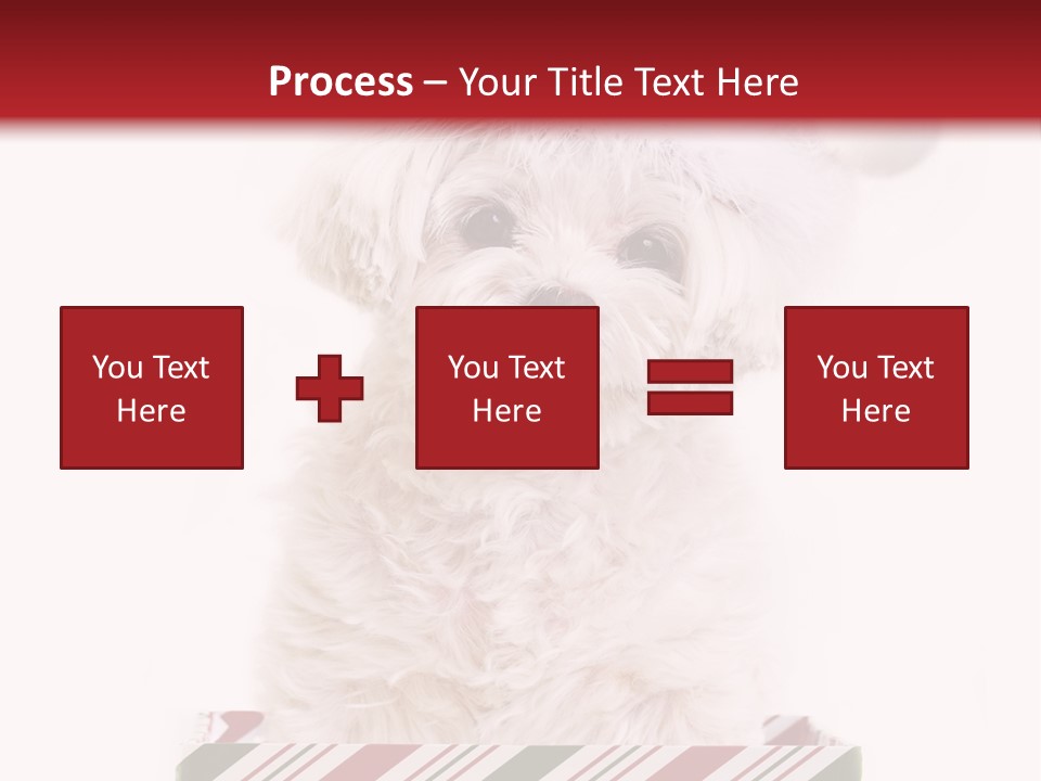 Dog In Santa Hat PowerPoint Template