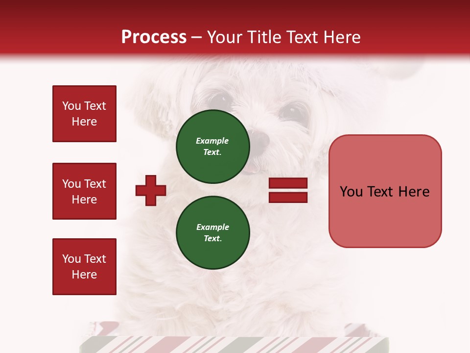 Dog In Santa Hat PowerPoint Template
