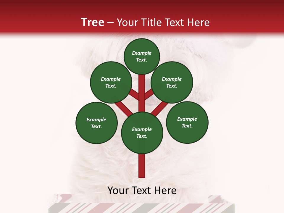 Dog In Santa Hat PowerPoint Template