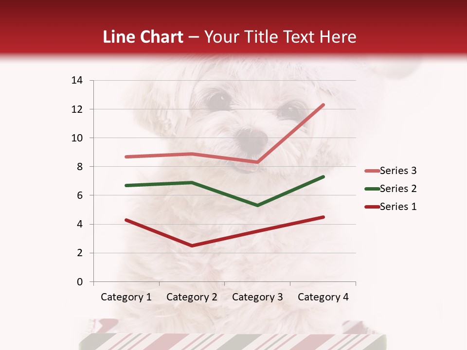 Dog In Santa Hat PowerPoint Template