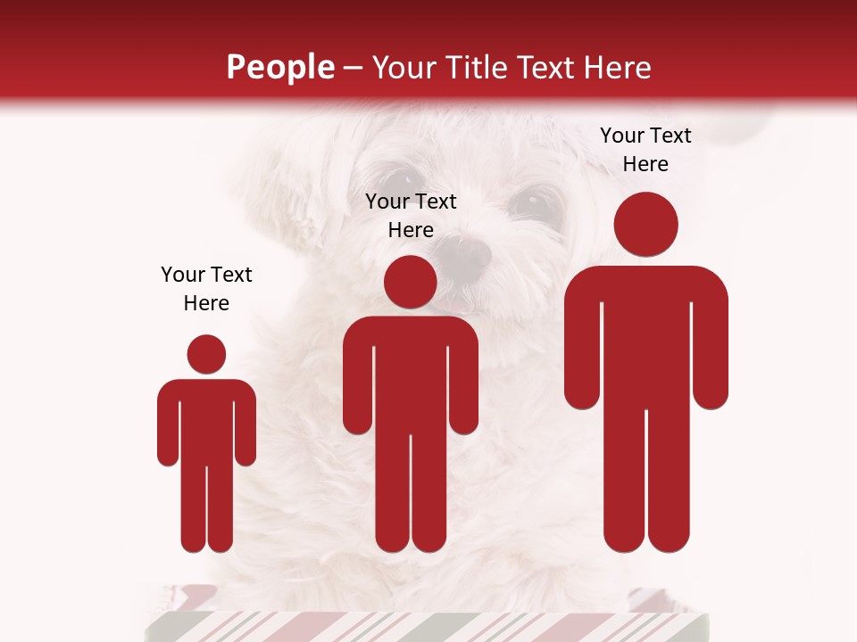 Dog In Santa Hat PowerPoint Template