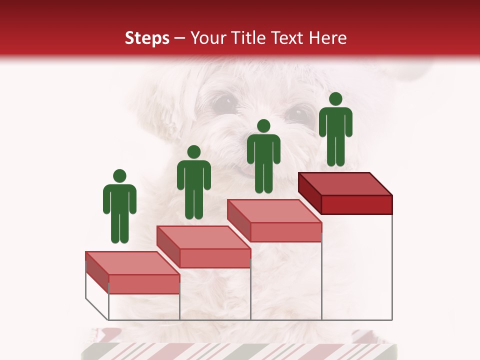 Dog In Santa Hat PowerPoint Template