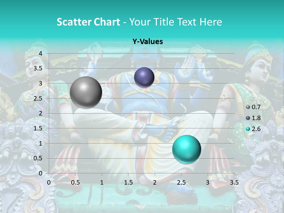 Statues On A Hindu Temple, Singapore PowerPoint Template