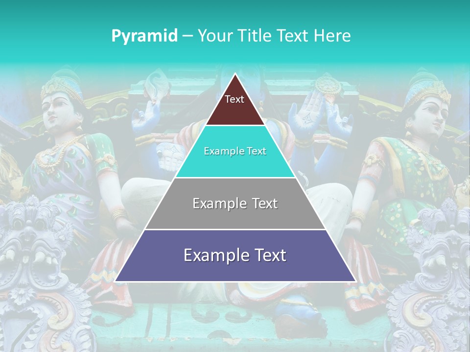 Statues On A Hindu Temple, Singapore PowerPoint Template