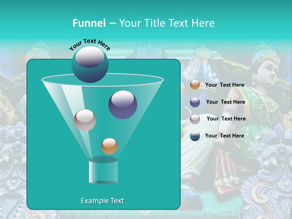 Statues On A Hindu Temple, Singapore PowerPoint Template