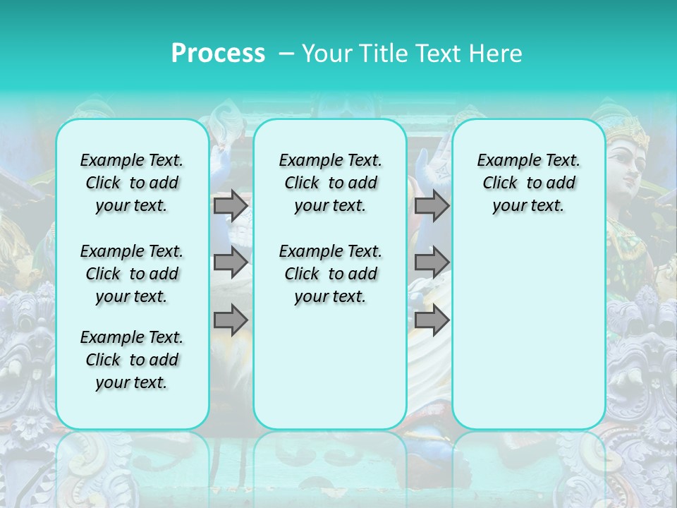 Statues On A Hindu Temple, Singapore PowerPoint Template