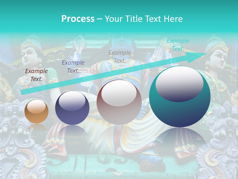 Statues On A Hindu Temple, Singapore PowerPoint Template