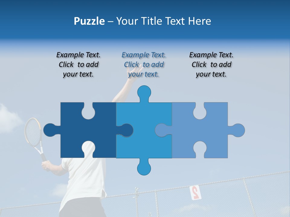 A Sporty Young Asian Male Playing Tennis PowerPoint Template