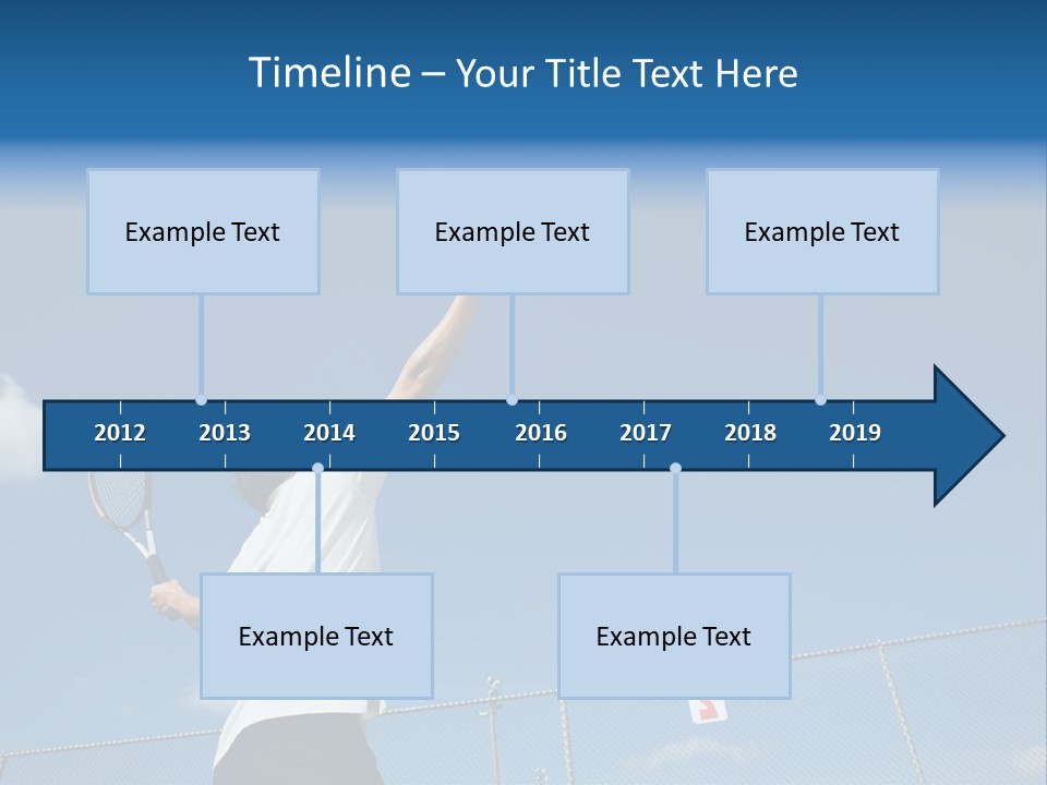 A Sporty Young Asian Male Playing Tennis PowerPoint Template