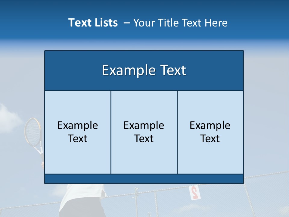 A Sporty Young Asian Male Playing Tennis PowerPoint Template