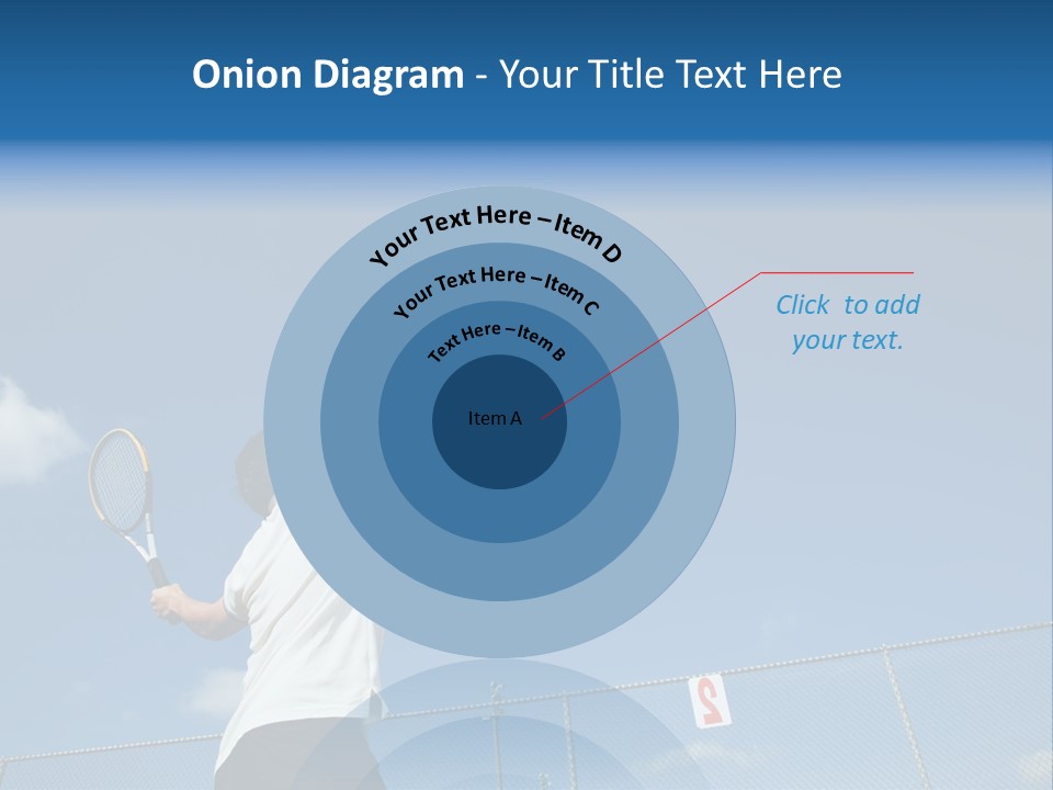 A Sporty Young Asian Male Playing Tennis PowerPoint Template