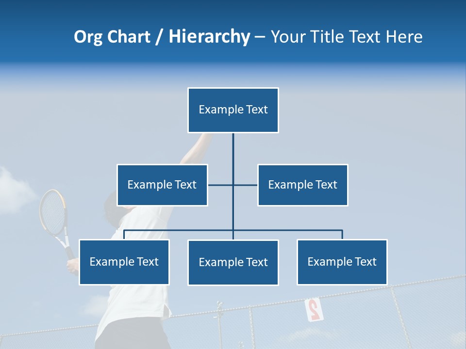 A Sporty Young Asian Male Playing Tennis PowerPoint Template