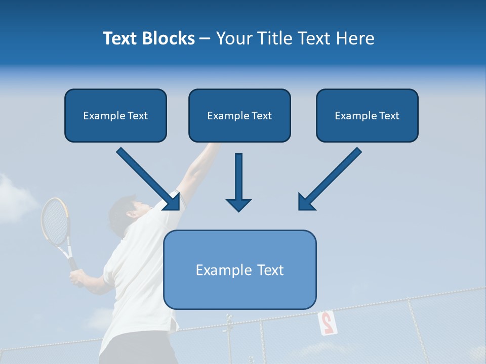 A Sporty Young Asian Male Playing Tennis PowerPoint Template
