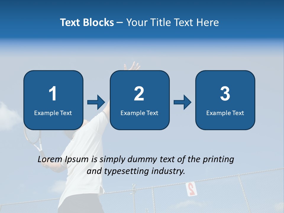 A Sporty Young Asian Male Playing Tennis PowerPoint Template