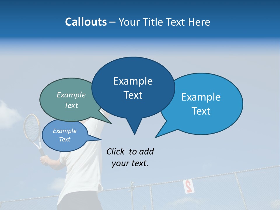 A Sporty Young Asian Male Playing Tennis PowerPoint Template