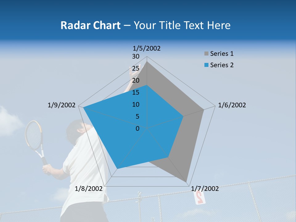 A Sporty Young Asian Male Playing Tennis PowerPoint Template