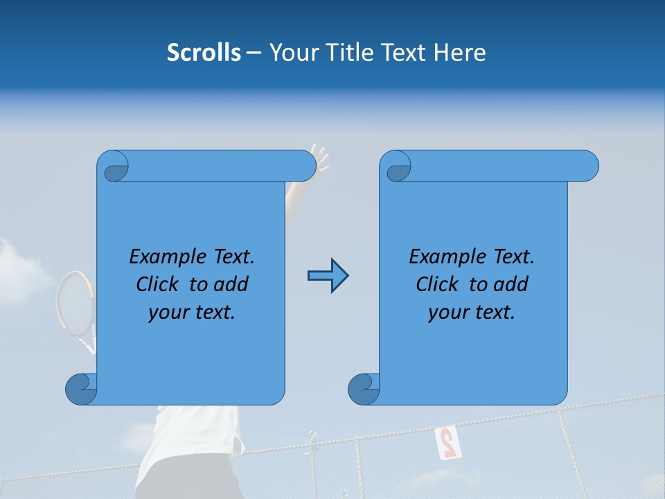 A Sporty Young Asian Male Playing Tennis PowerPoint Template