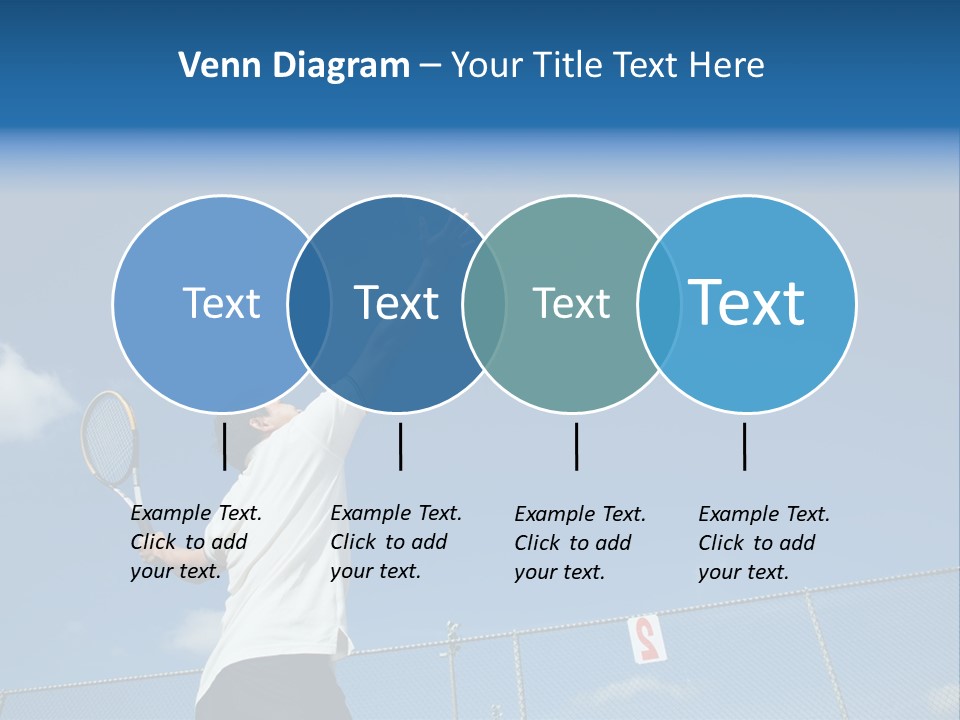A Sporty Young Asian Male Playing Tennis PowerPoint Template