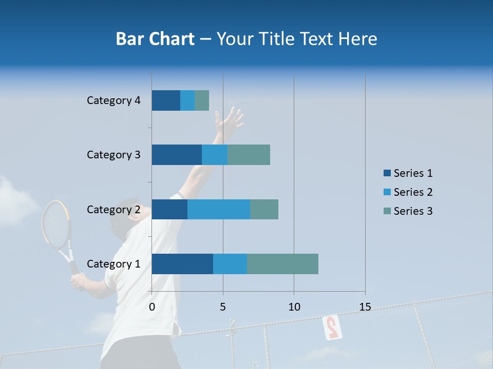 A Sporty Young Asian Male Playing Tennis PowerPoint Template