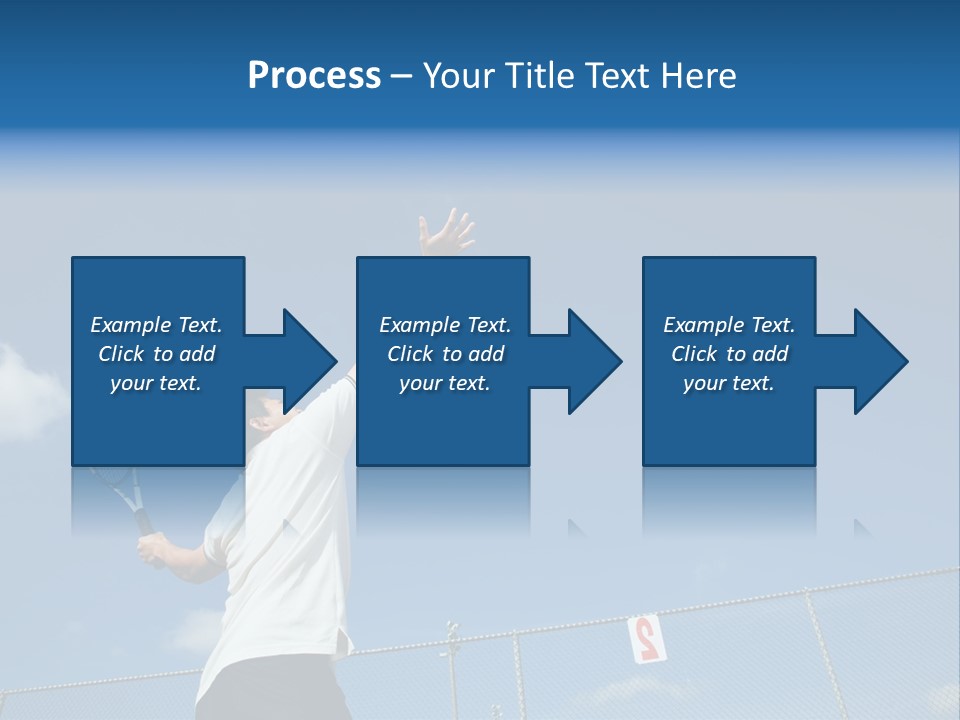A Sporty Young Asian Male Playing Tennis PowerPoint Template