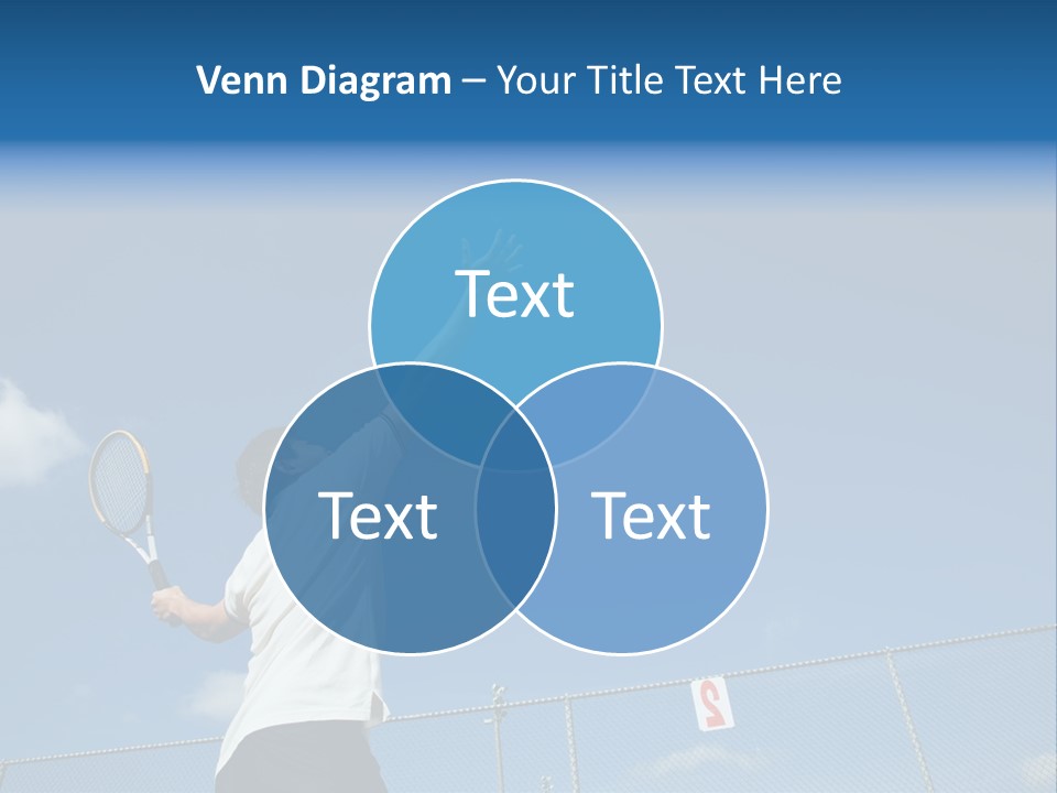 A Sporty Young Asian Male Playing Tennis PowerPoint Template
