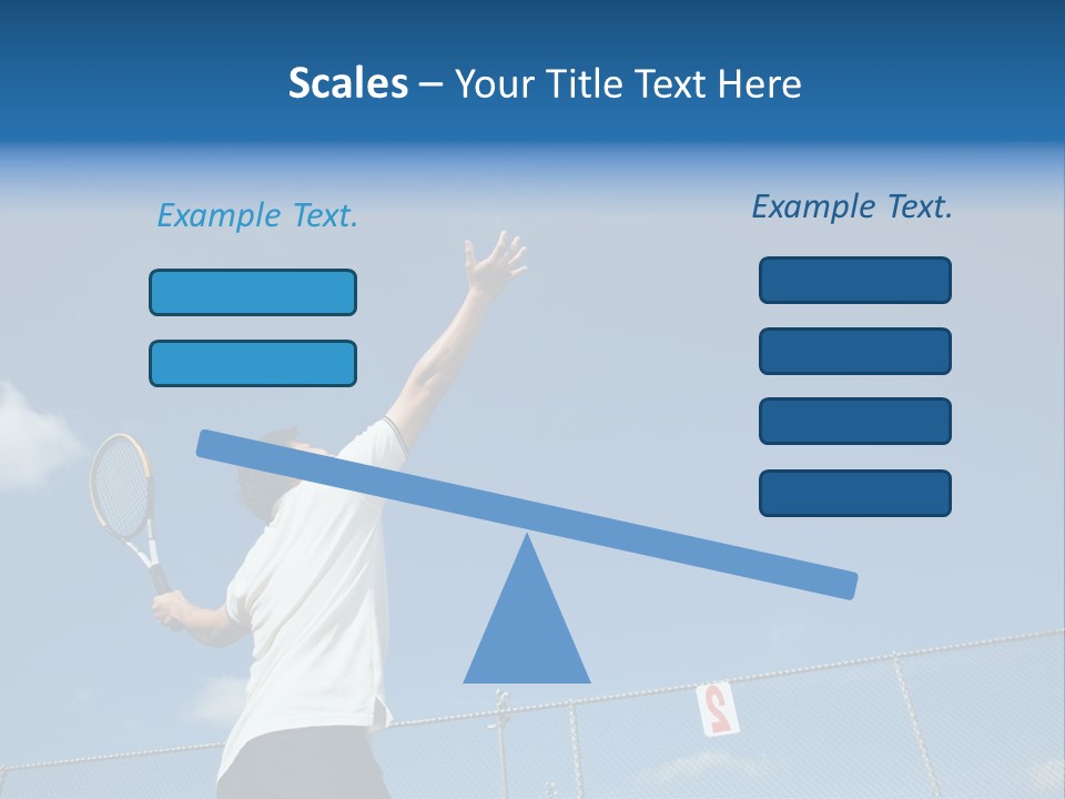 A Sporty Young Asian Male Playing Tennis PowerPoint Template