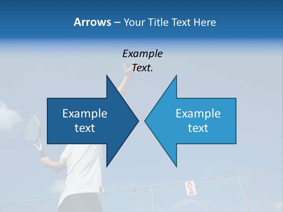 A Sporty Young Asian Male Playing Tennis PowerPoint Template