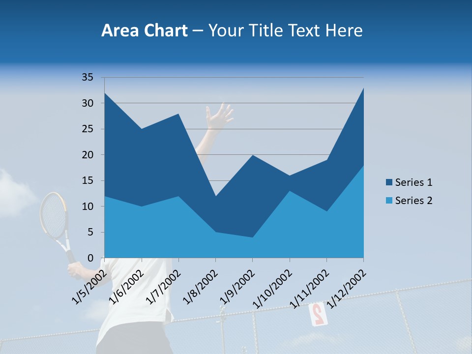 A Sporty Young Asian Male Playing Tennis PowerPoint Template