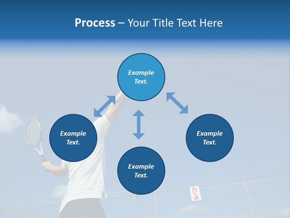 A Sporty Young Asian Male Playing Tennis PowerPoint Template