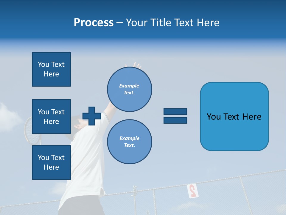 A Sporty Young Asian Male Playing Tennis PowerPoint Template
