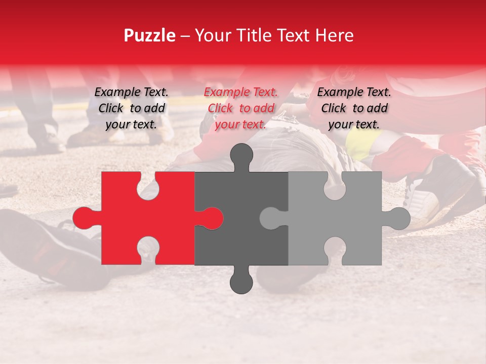 Dead Man On The Ground And Paramedic PowerPoint Template