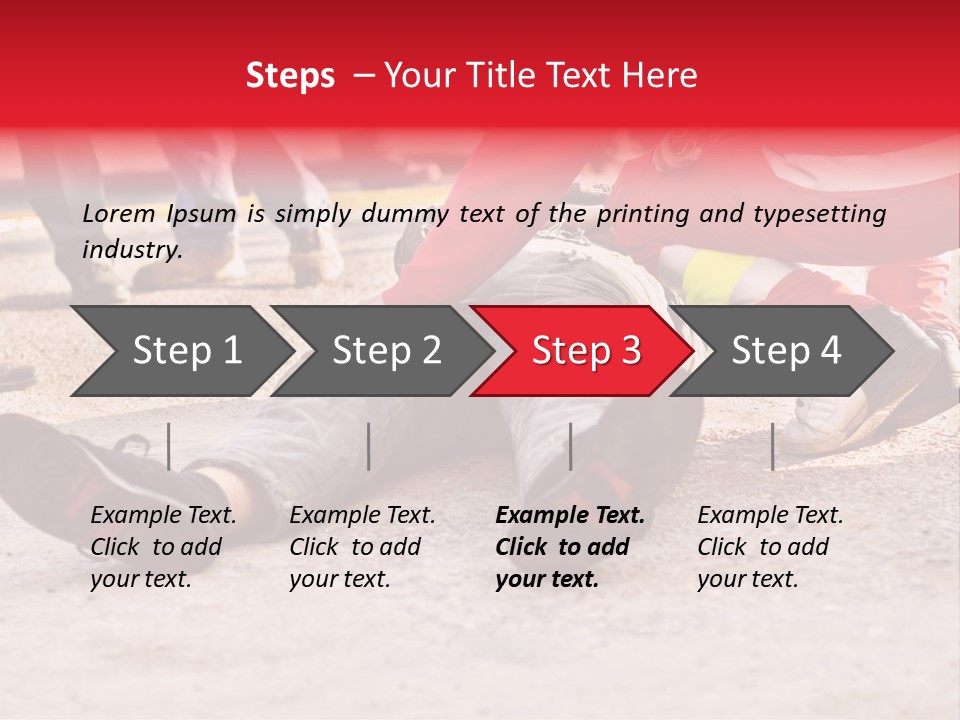 Dead Man On The Ground And Paramedic PowerPoint Template