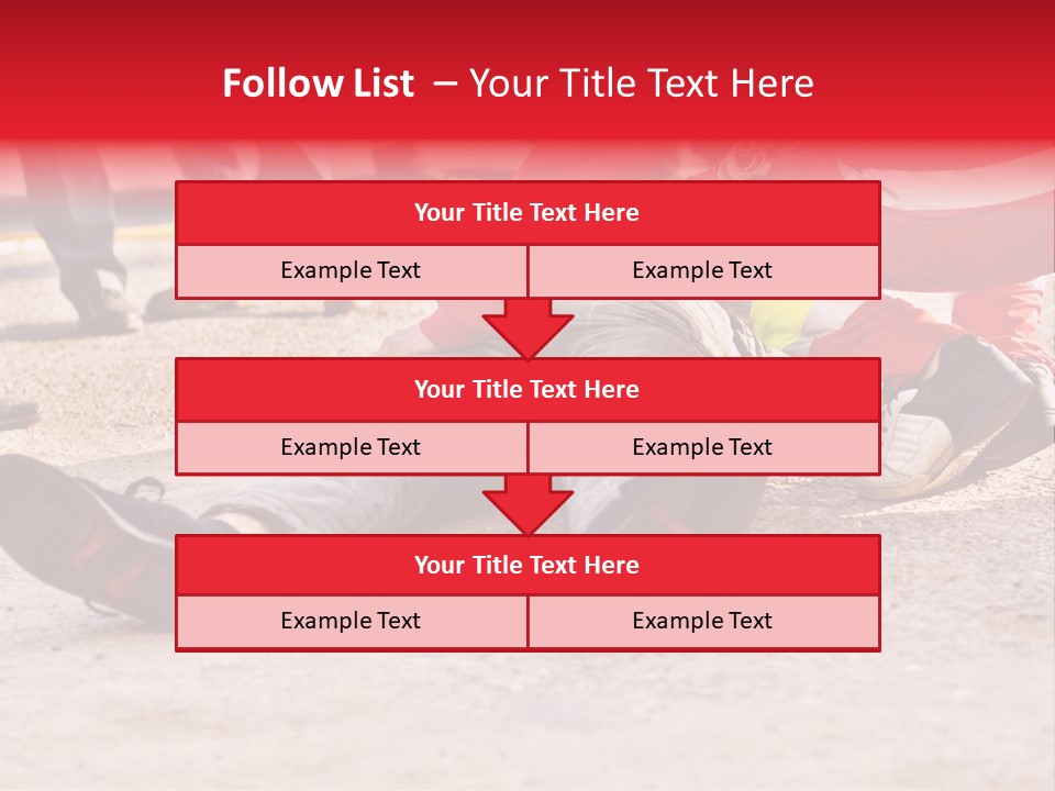 Dead Man On The Ground And Paramedic PowerPoint Template