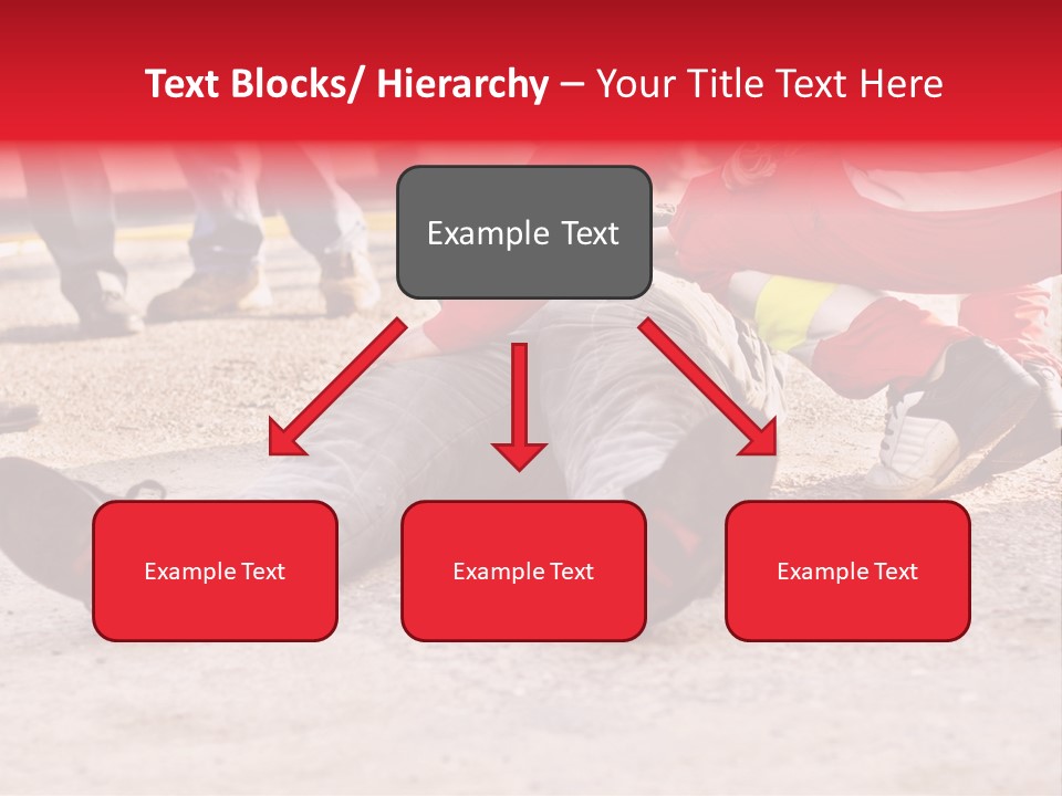 Dead Man On The Ground And Paramedic PowerPoint Template