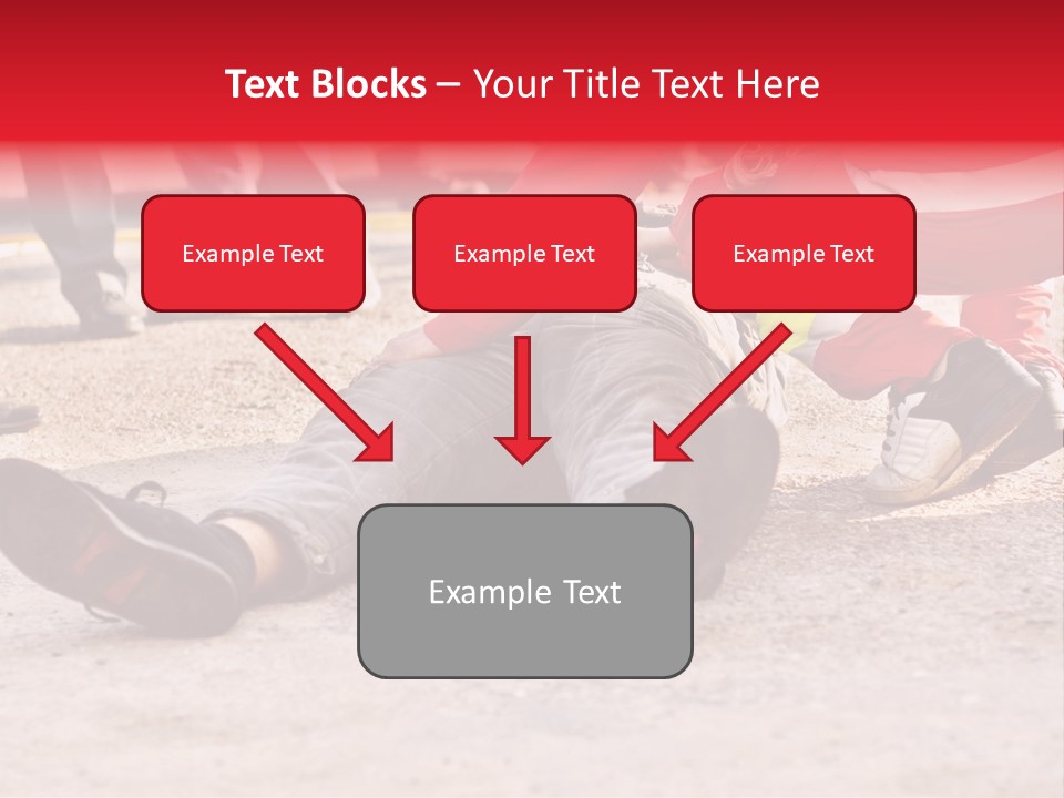 Dead Man On The Ground And Paramedic PowerPoint Template