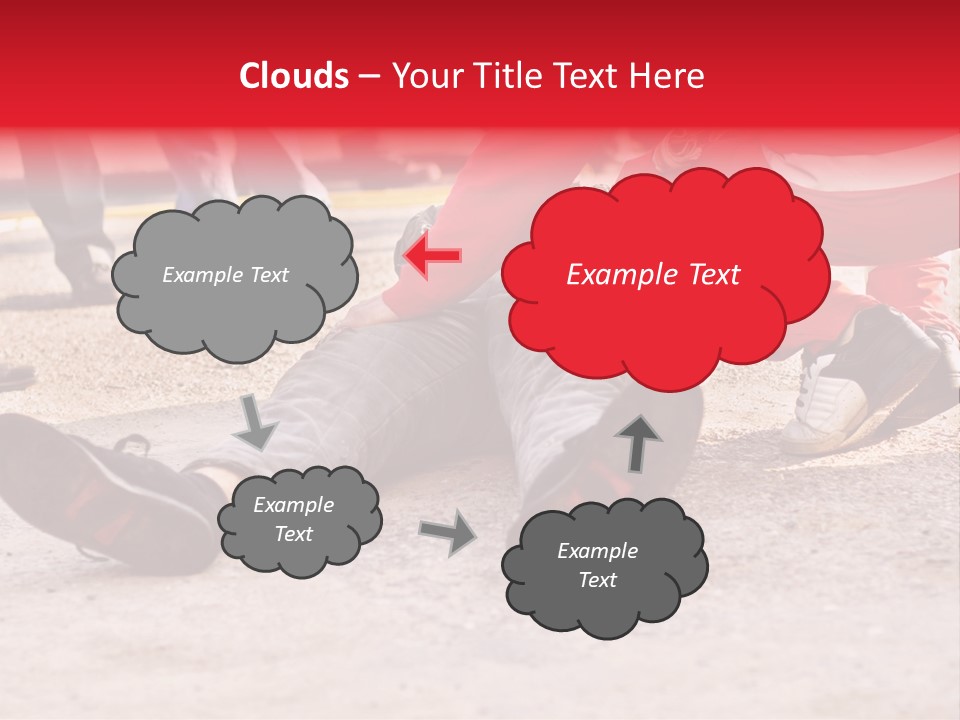 Dead Man On The Ground And Paramedic PowerPoint Template
